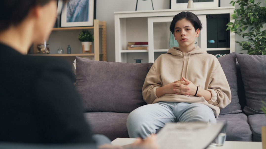 woman showing empathy in talk