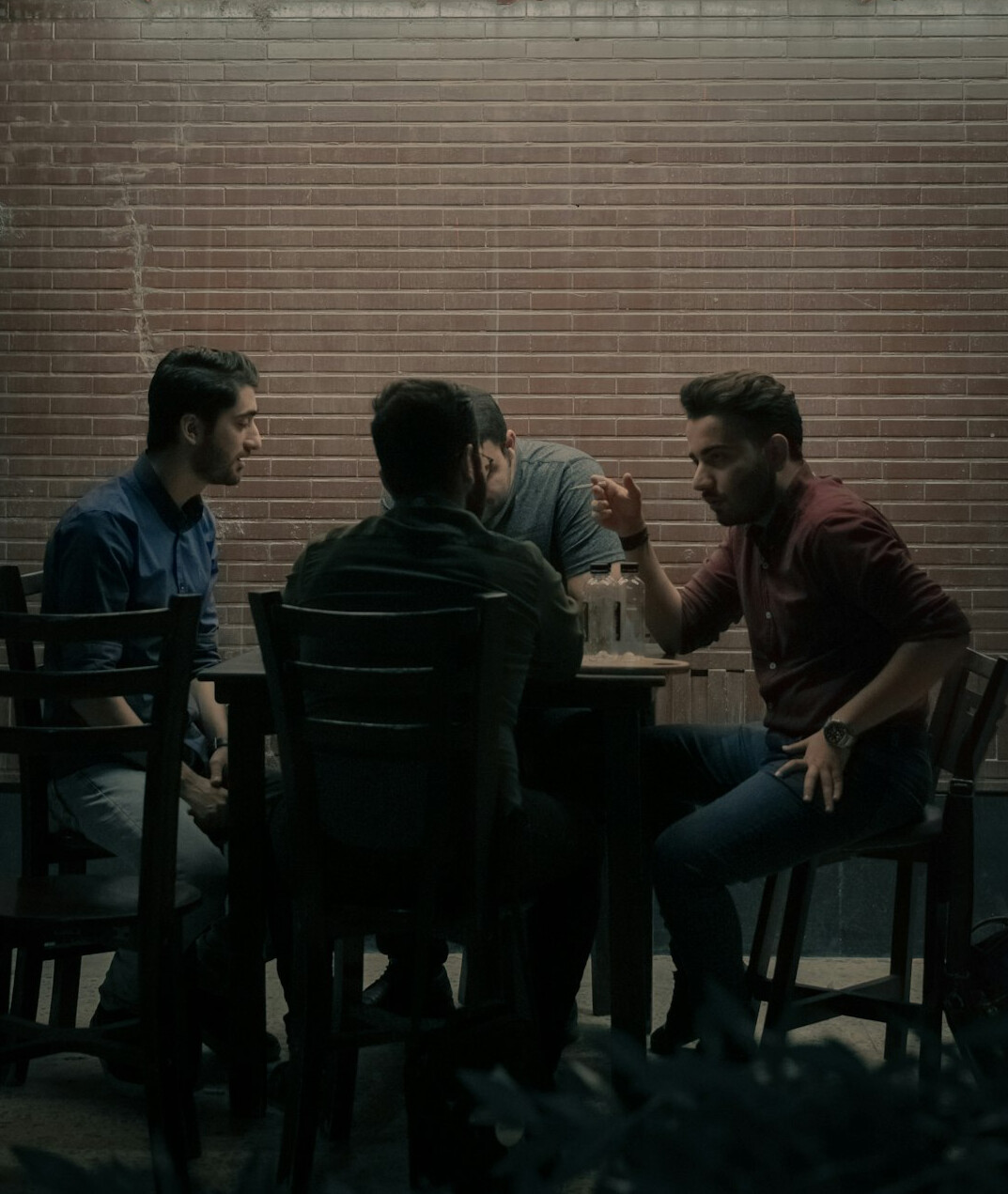 friends having deep conversation