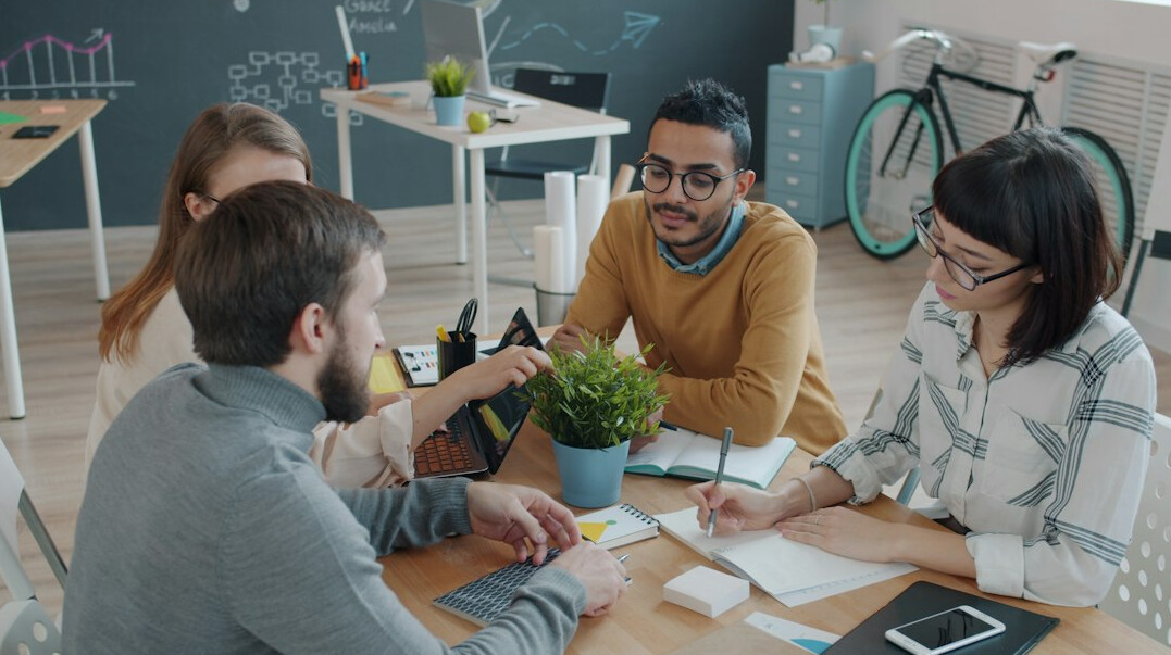 diverse team brainstorming