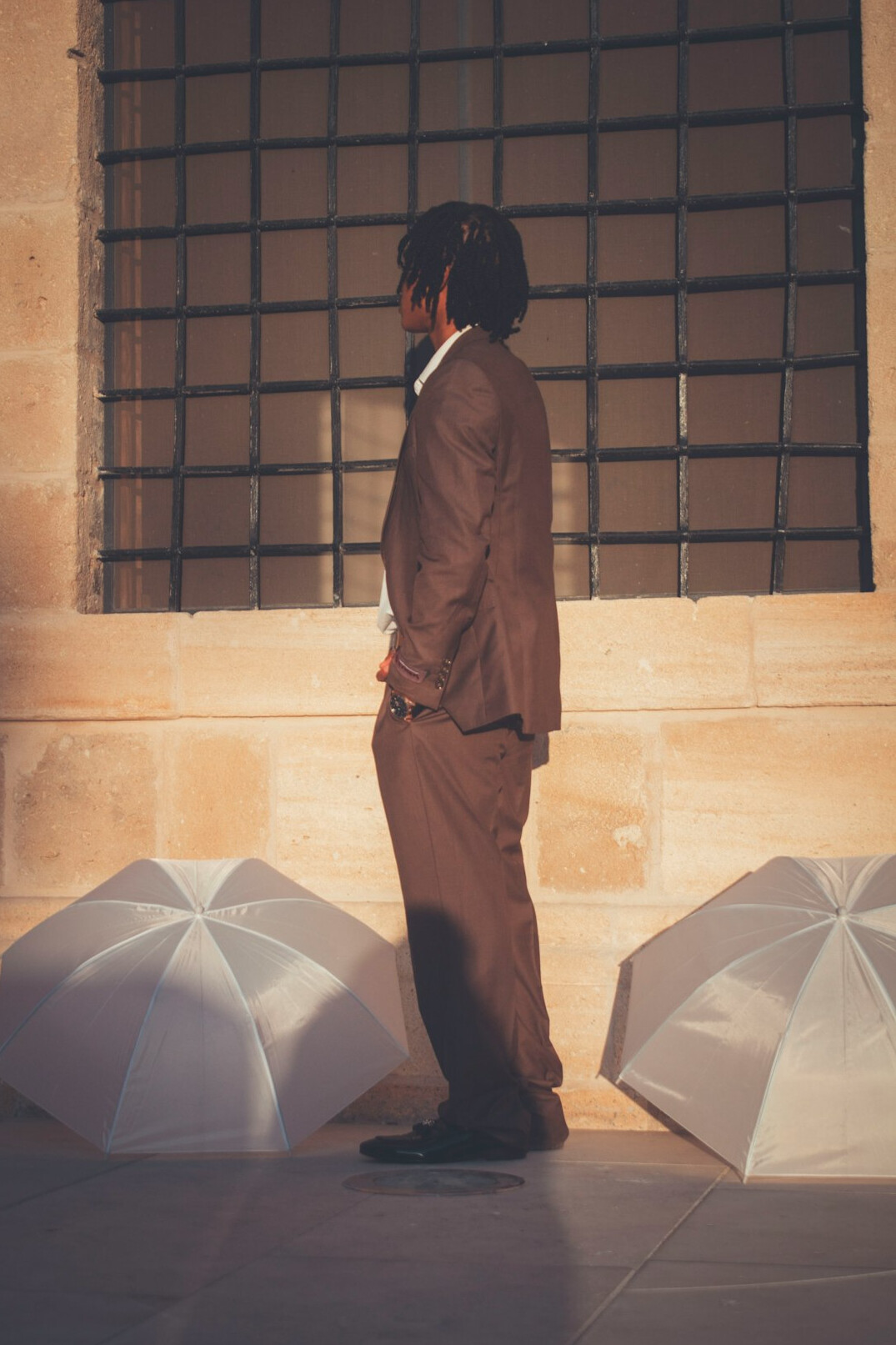 Portrait of a businessman in a suit smiling