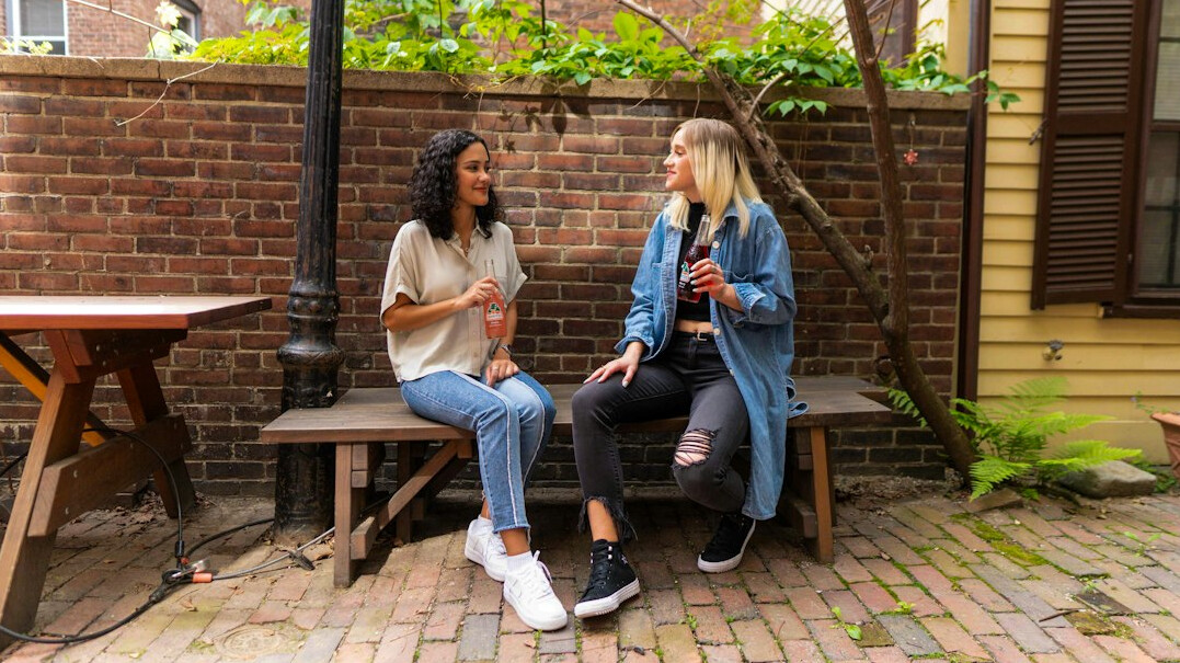 friends having deep conversation